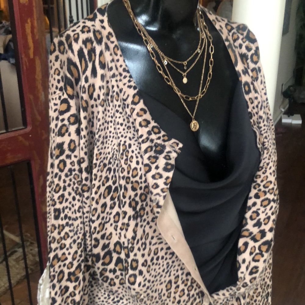 Leopard print sweater